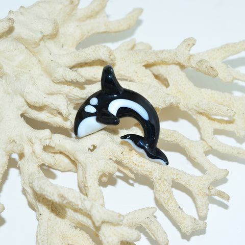 Glass Orca "Killer Whale" Necklace
