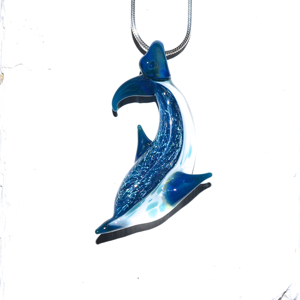 Glass Dolphin Necklace