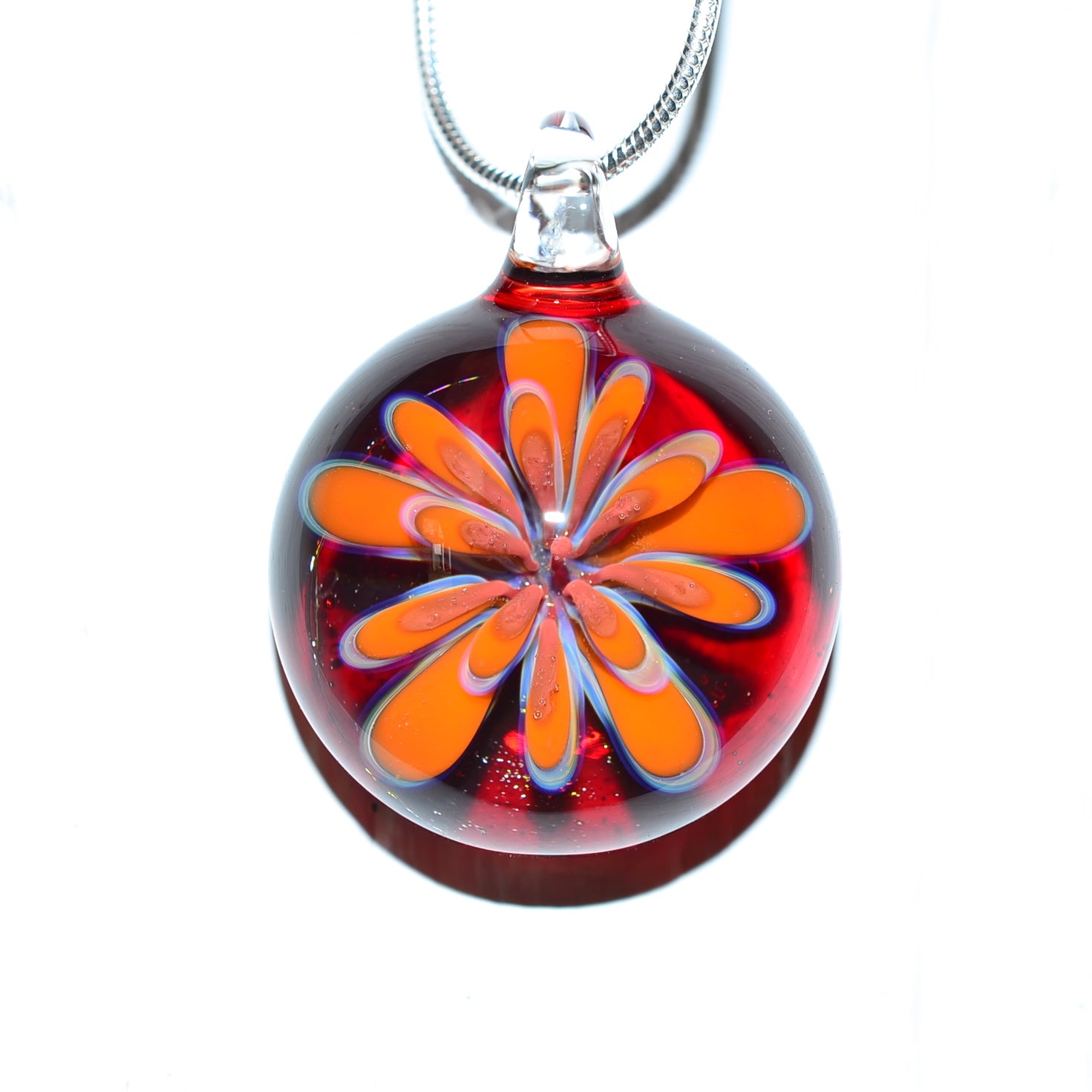 Flower Necklace – Lady Dragon Glassworks