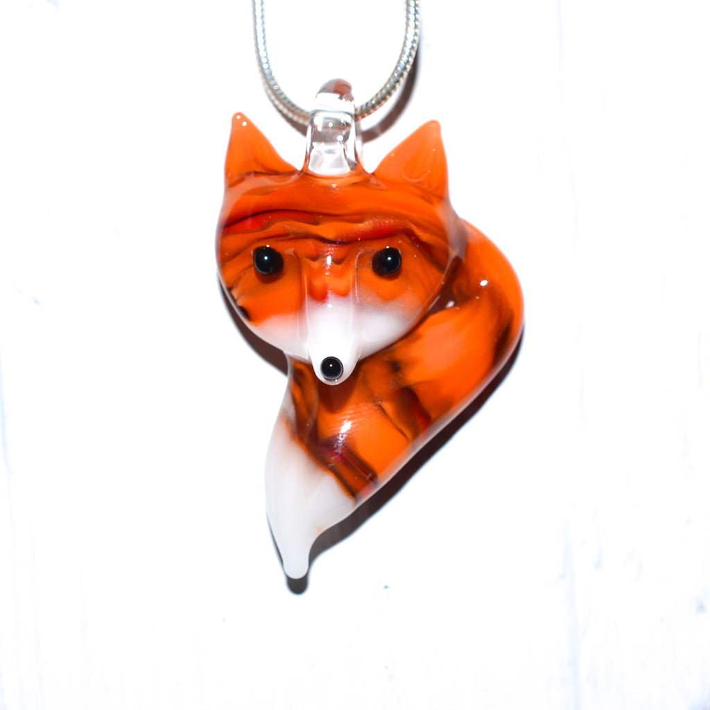 Glass Fox Necklace