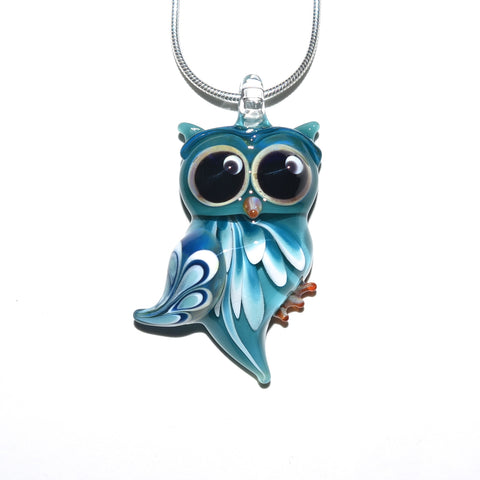 Glass Owl Necklace